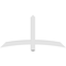 Ekena Millwork Bellingham Architectural Grade PVC Gable Bracket, 60"W x 30"H x 4"D x 4"F, 12/12 Pitch GBP060X30X0404BEL00 - alternate 2